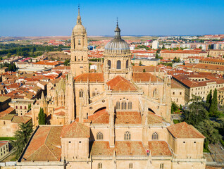 Fototapeta na wymiar Salamanca Cathedral in Salamanca, Spain