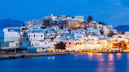 Obraz premium Naxos island aerial view