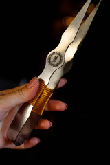 Iron tongs for coals, hookah, parts, smoke bar, smoking, tobacco, health hazard