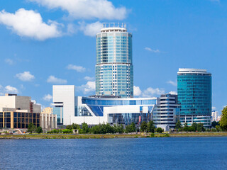 Fototapeta premium Yekaterinburg city center skyline