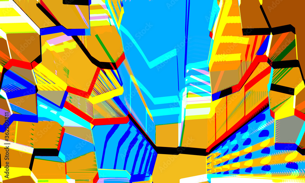 Poster creative abstract background with artistic pattern