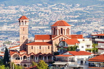 Obraz premium Thessaloniki aerial panoramic view
