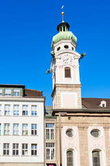 Obraz premium Spitalskirche catholic church, Innsbruck