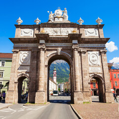 Obraz premium Triumphpforte Gate in Innsbruck, Austria