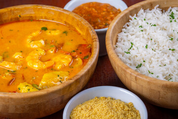 Moqueca fish and shrimp, traditional dish of Brazilian cuisine