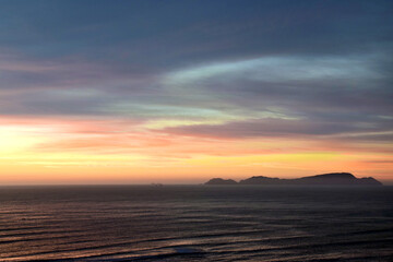 Fototapeta na wymiar Sunset in Lima, Peru