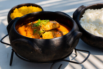  Moqueca the fish  a traditional dish of Brazilian cuisine.