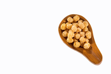 Chenopodium quinoa - Organic popping Quinoa. White background