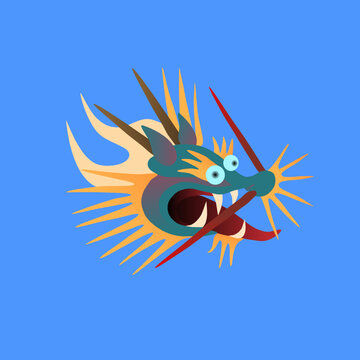 Dragon in blue, mith