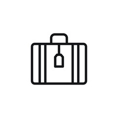 suitcase icon vector