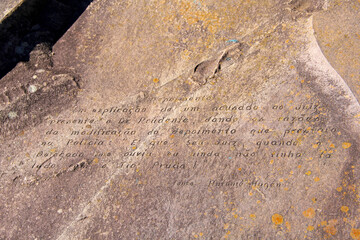 stone writing
