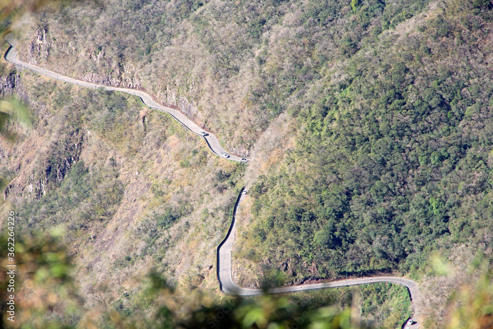 Wall mural road to the mountains