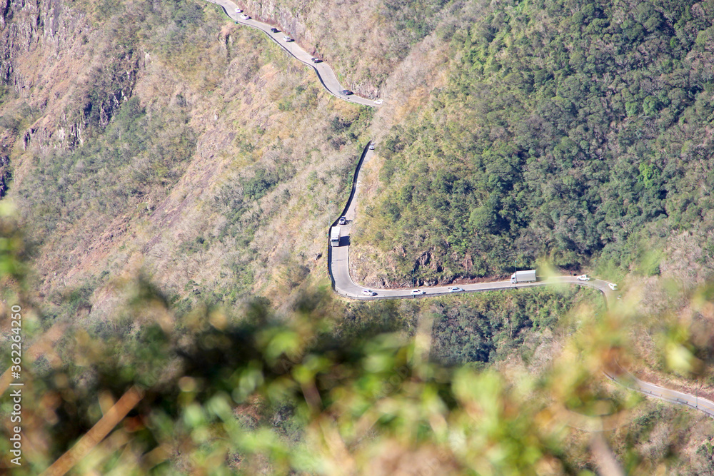 Wall mural road to the mountains