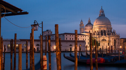 Fototapeta na wymiar Photograph taken on the Grand Canal in Venice in Italy