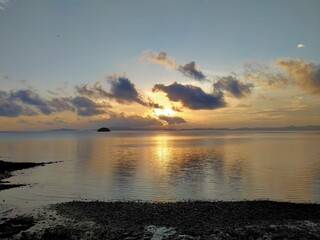 Obraz premium sunset over the sea