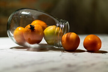 still life on tomatoes