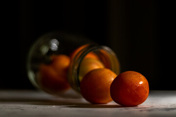 still life on tomatoes