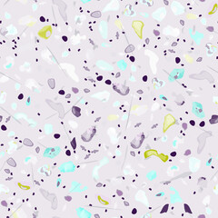 Terrazzo Texture Vector. Flooring Seamless Pattern