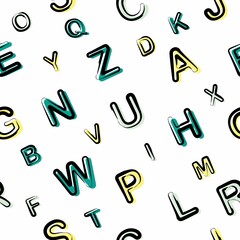 Colorful abstract geometric background. Seamless pattern. Vector illustration