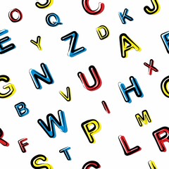 Colorful abstract geometric background. Seamless pattern. Vector illustration