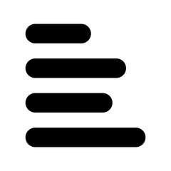 Obraz premium left align icon - vector illustration . text, paragraph, typography, alignment, icons .