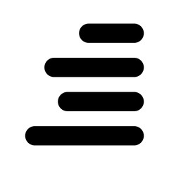 Fototapeta premium right align icon - vector illustration . text, paragraph, typography, alignment, icons .