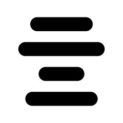 Obraz premium center align icon - vector illustration . text, paragraph, typography, alignment, icons .