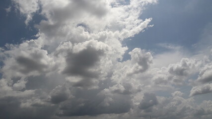 blue sky with clouds