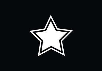 Fototapeta premium Star related glyph icon, Rank symbol. Favorite sign. Star logo sign symbol