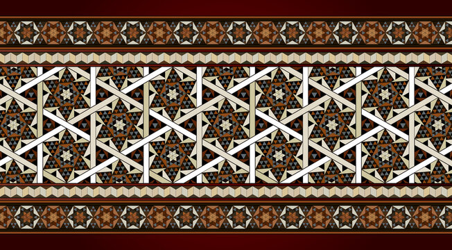 Antiquity Artisan Handmade Luxurious Wooden Mosaic Pattern