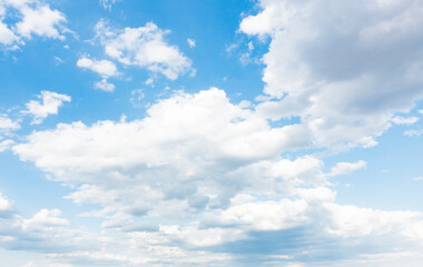 Naklejka na ściany i meble 空, 雲, 青, 白, 自然, 乗り切る, 旋律の美しい, 天国, ふわふわした, 日, サマータイム, 光, 曇った, 雰囲気, 明るい, 澄んだ, 気象学, アブストラクト, 空間, 美しさ, 青空, 景色, 雲海, 入道雲, Cloud, 夏