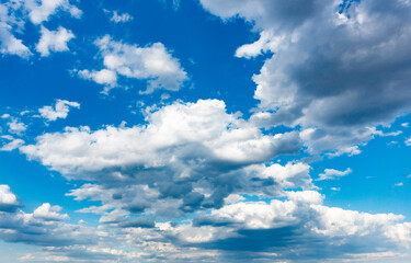 Naklejka na ściany i meble 空, 雲, 青, 白, 自然, 乗り切る, 旋律の美しい, 天国, ふわふわした, 日, サマータイム, 光, 曇った, 雰囲気, 明るい, 澄んだ, 気象学, アブストラクト, 空間, 美しさ, 青空, 景色, 雲海, 入道雲, Cloud, 夏