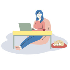 リモートワークする人