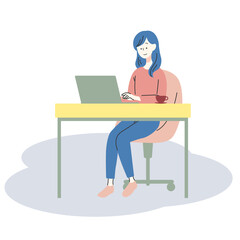 リモートワークする人