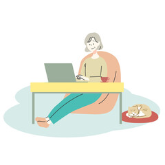 リモートワークする人