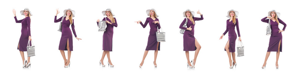 Woman with bag in fashion concept