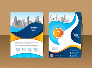 Business Book Cover Design Template in A4. Easy to adapt to Brochure, Annual Report, Magazine, Poster, Corporate Presentation, Portfolio, Flyer, Banner, Website