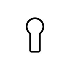 key hole icon vector symbol template