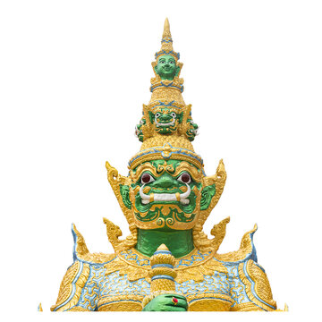 recommend clip art: Giant head on a white background with clipping path 