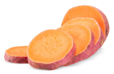Fototapeta na wymiar sweet potato isolated on white