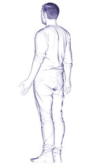 Fototapeta na wymiar 3d rendered illustration of the male body