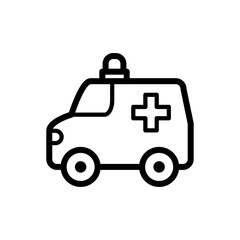 ambulance icon vector symbol template