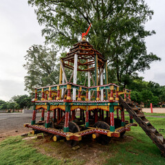 Chariot for ancient God without horses