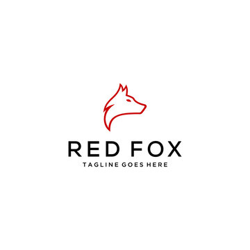 Creative modern illustration fox logo sign icon design vector