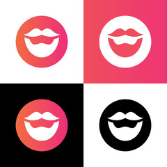 Mustache and beard logo icon design template elements - Vector