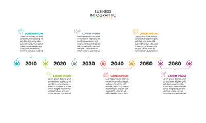 Business data visualization. timeline infographic icons designed for abstract background template milestone element modern diagram process technology digital marketing data presentation chart Vector