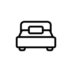 bed icon vector symbol template