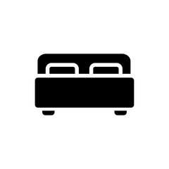 bed icon vector symbol template