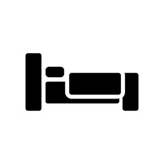 bed icon vector symbol template