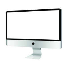 display vector on isolated background , monitor computer , canvas eps10